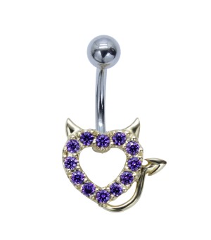Devil Heart Belly Piercing BP-1916
